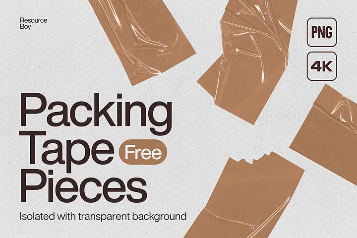 100 Packing Tape FREE Shapes