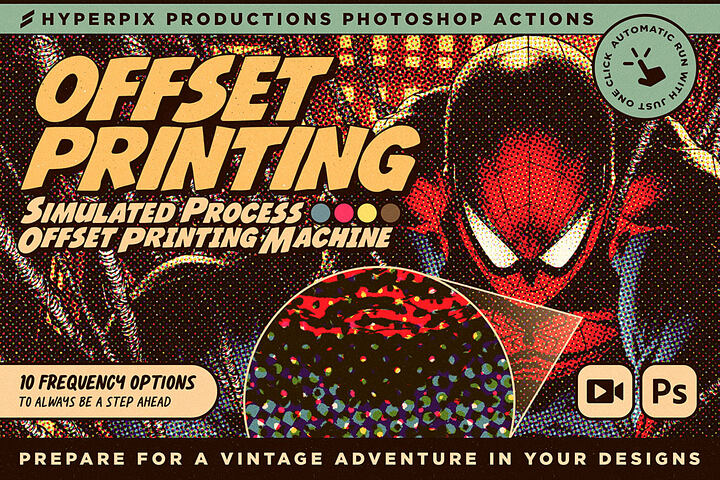 Offset Printing Simulator Photoshop Action