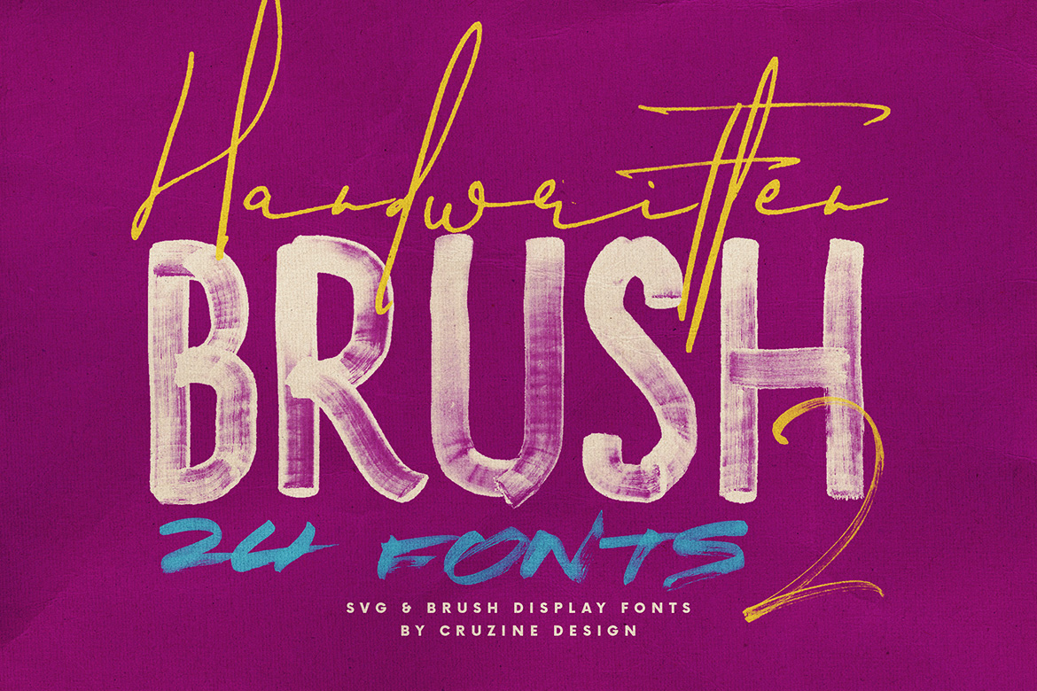 Handwritten Brush Fonts 2 - Dealjumbo