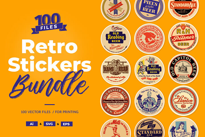 Retro Stickers Bundle