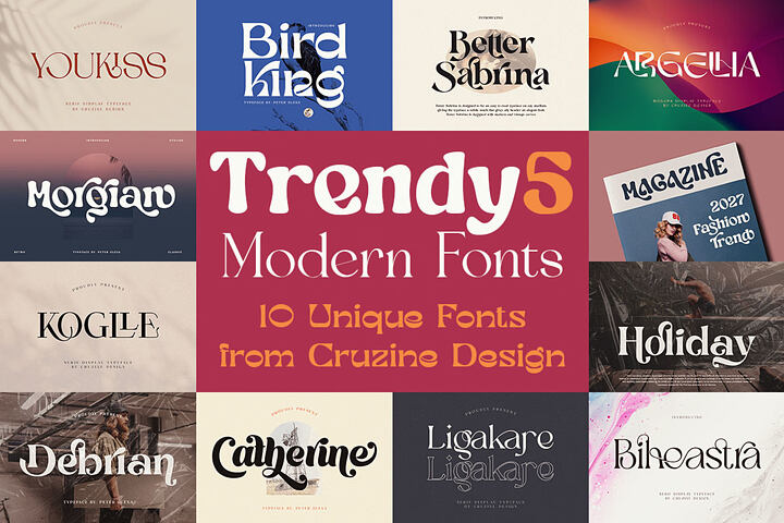 Trendy & Modern Fonts 5