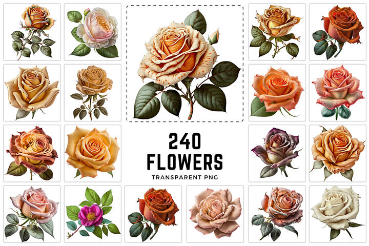 240 Transparent Png Sublimation Roses