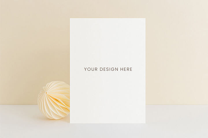 Festive Greeting Card – Free Mockup