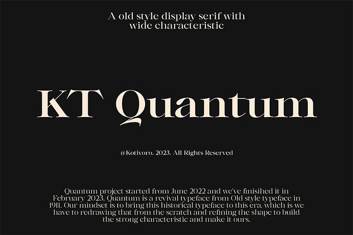 KT Quantum Thin – Free Font