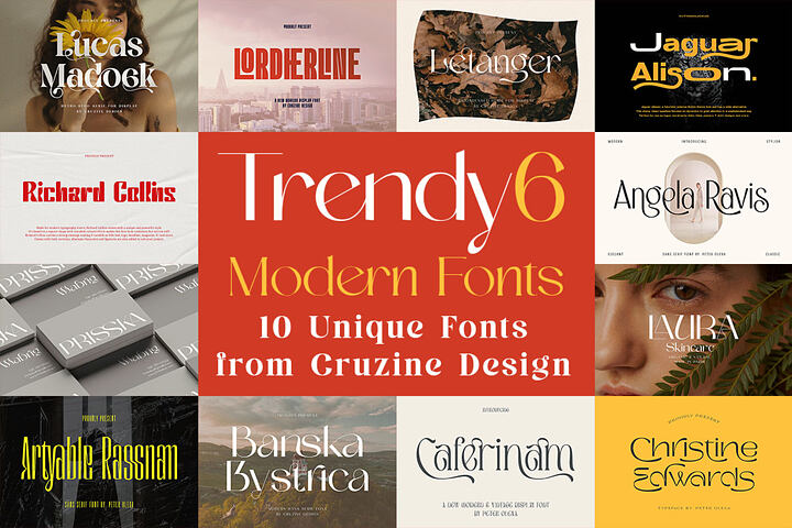 Trendy & Modern Fonts 6
