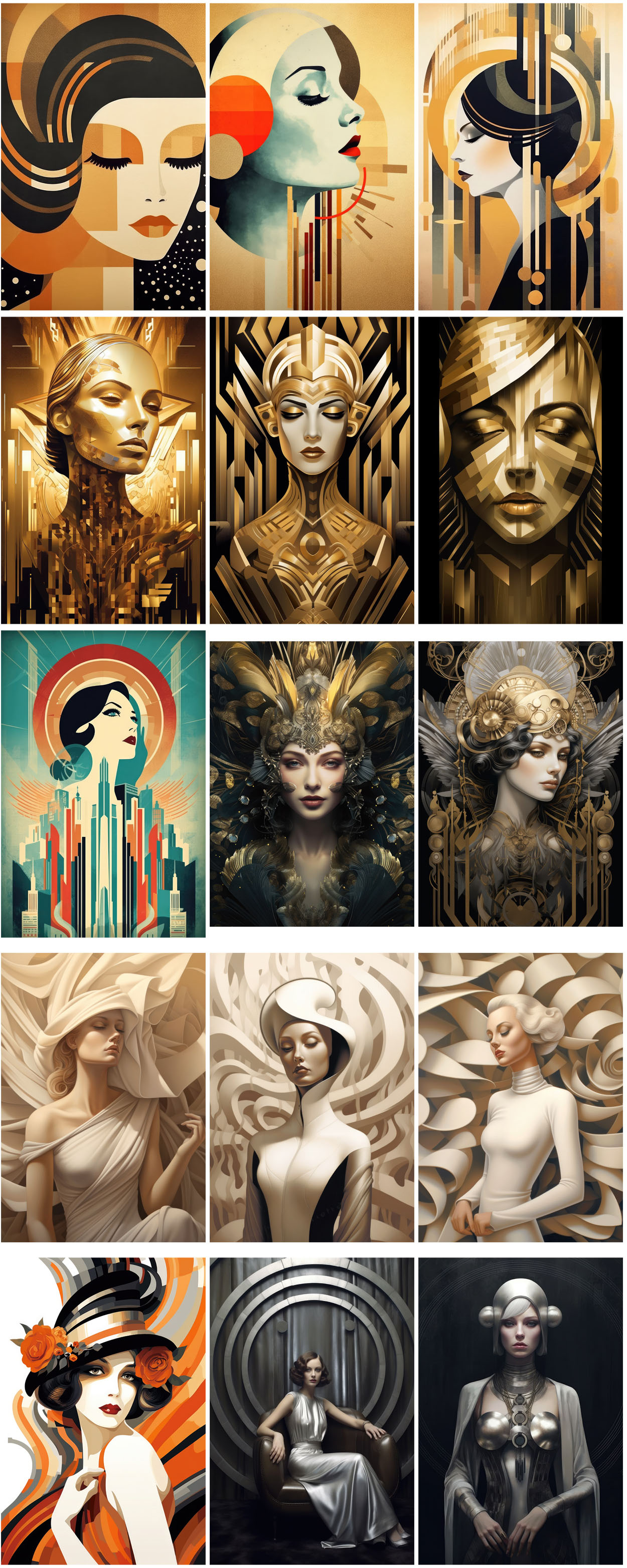 Art Deco Woman - 180 Posters - Dealjumbo