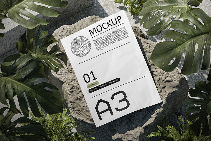 Poster In Nature – Free Mockup