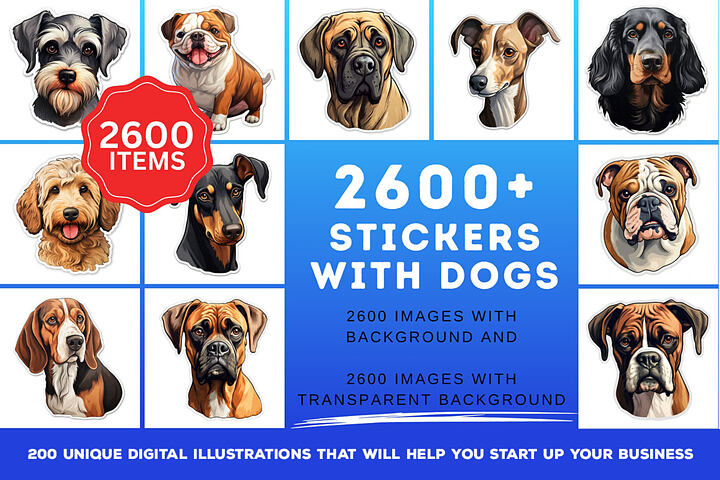 Ultimate Dog Breed Stickers – 2600 Images