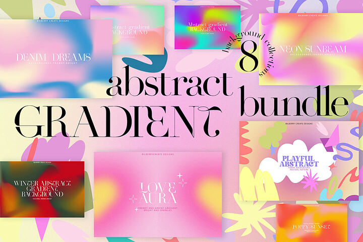 Abstract Gradient Bundle 8 in 1