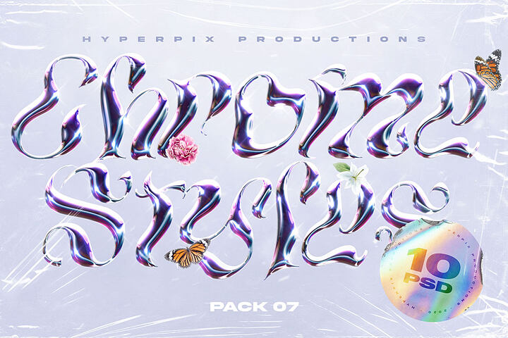 Chrome Text and Logo Effects 7