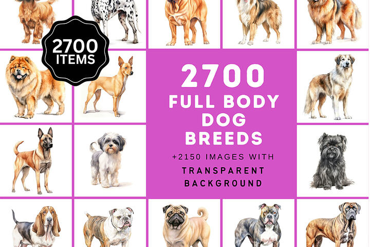 Dog Breeds Bundle – 2700 Images