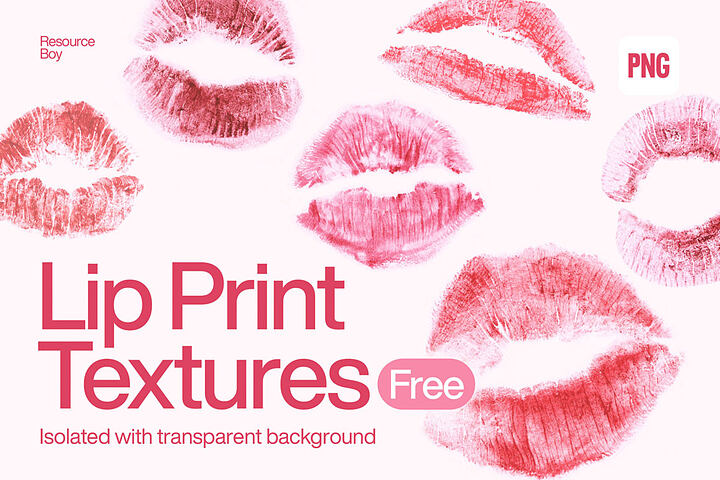 100 Free Lip Print Textures