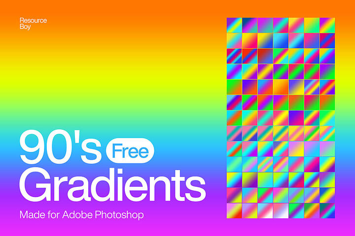90s Free Photoshop Gradients