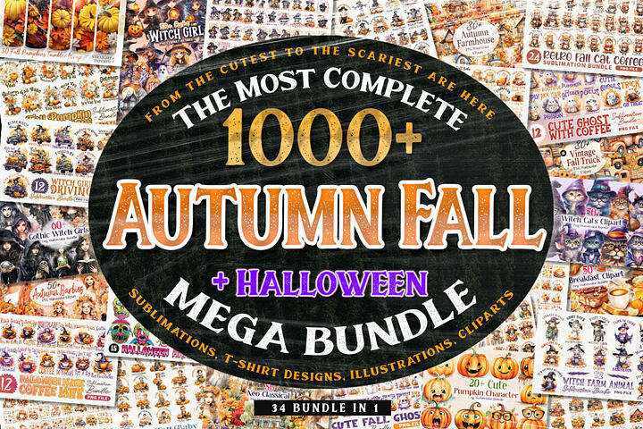 Autumn & Halloween Bundle – 34 in 1