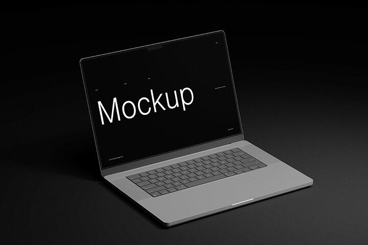 Macbook Pro Dark – Free Mockup