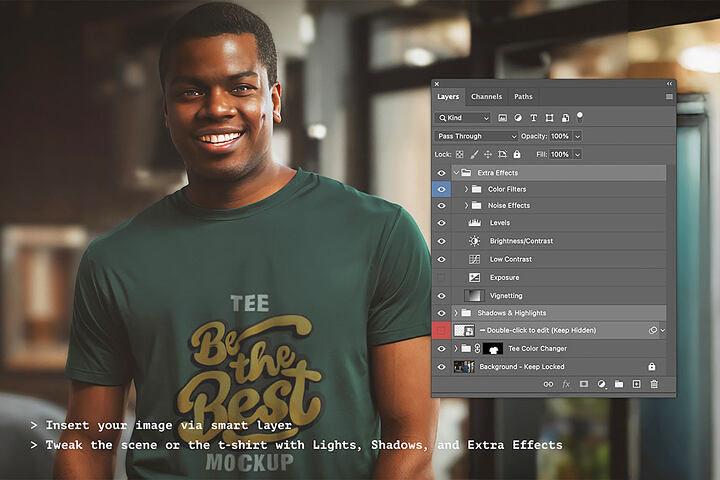 Tshirt on Model – Free Mockup