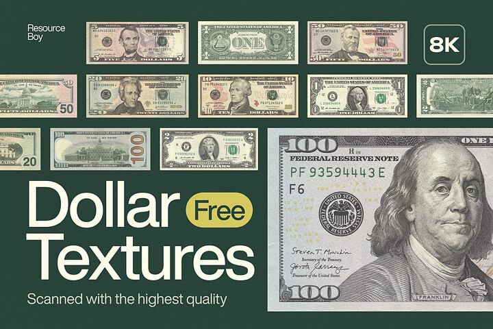 16 Free Dollar Textures
