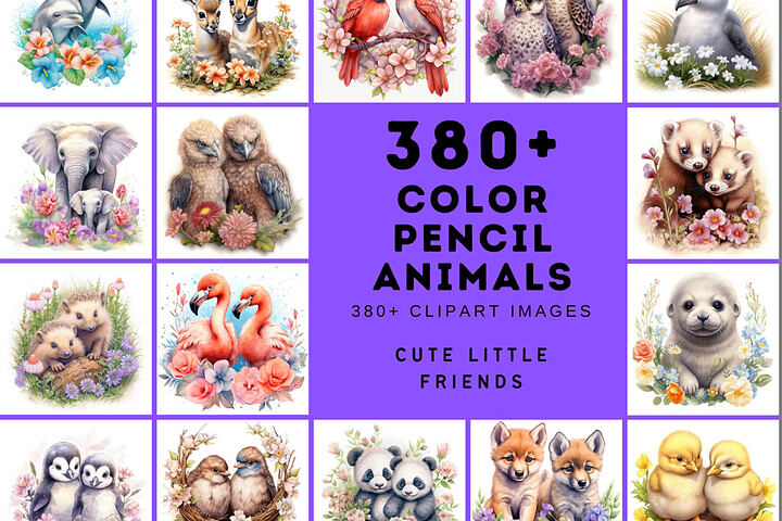 Animals Nestled in Flowers – 380 Images