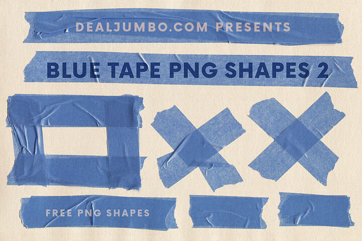 Blue Tape 2 – Free Png Shapes