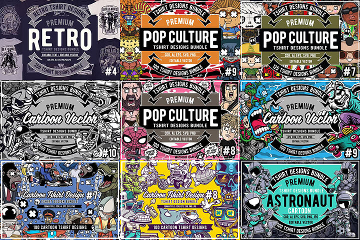 1075 Cartoon T-shirt or Poster Designs