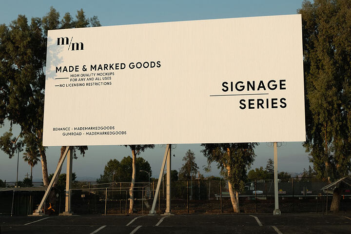 Corrugated Billboard – Free Mockup