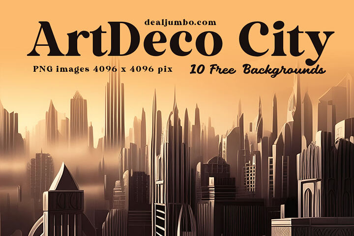 Free Art Deco City Backgrounds