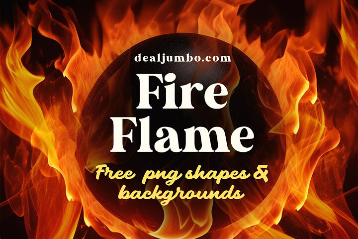 Free Fire Flame Shapes & Backgrounds