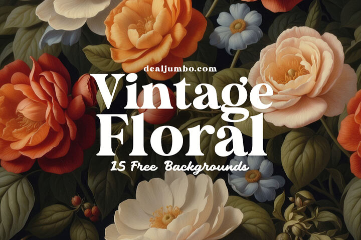 15 Free Vintage Floral Backgrounds
