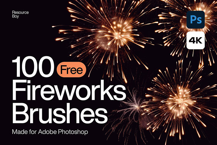 100 Fireworks Photoshop Brushes