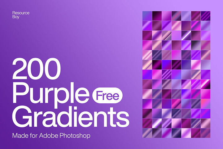 200 Free Purple Ps Gradients