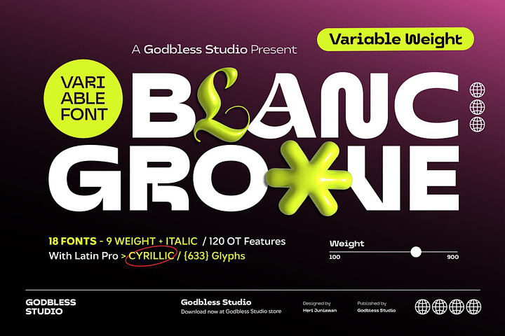 Blanc Groove – Variable Font
