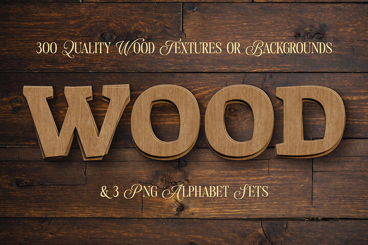 300 Wood Textures & Backgrounds