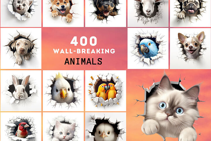 400 Animal Wall Breakthrough Images