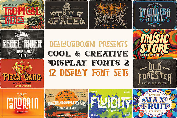 Cool & Creative Display Fonts 2