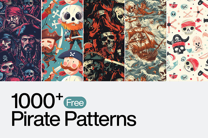 1000 Free Pirate Patterns