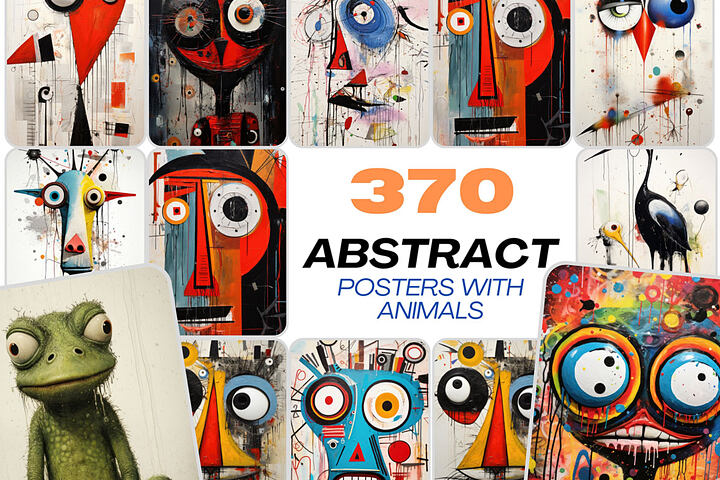 370 Artistic Posters with Animals