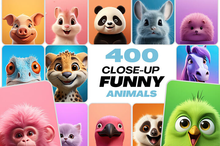 Cartoon Animals – 400 Stock Images