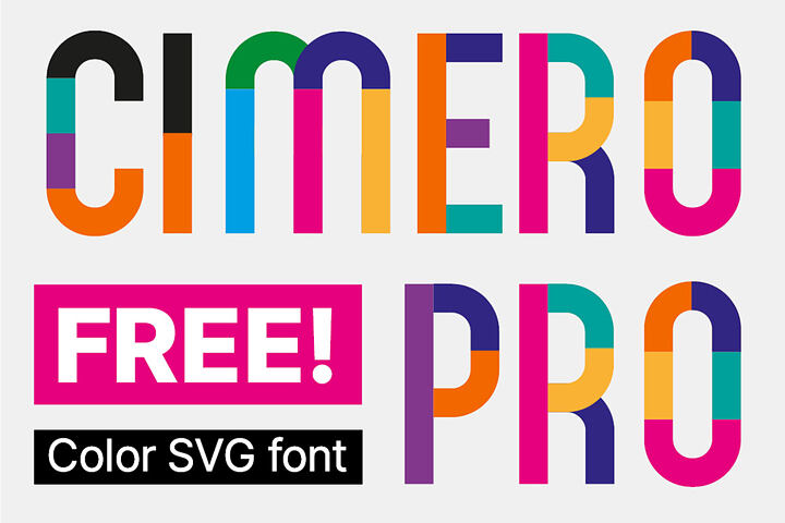 Cimero Pro Color – Free Font