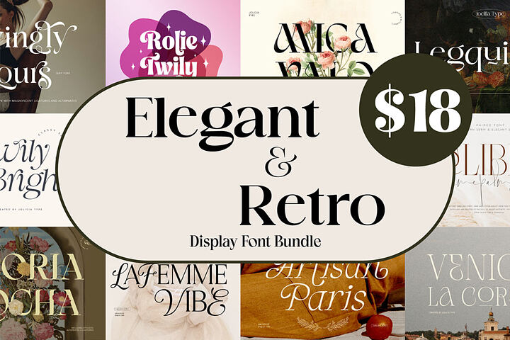 Elegant & Retro Display Fonts