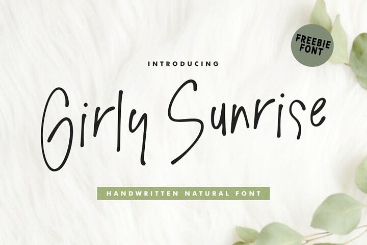 Girly Sunrise – Free Font