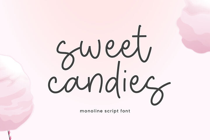 Sweet Candies Monoline – Free Font