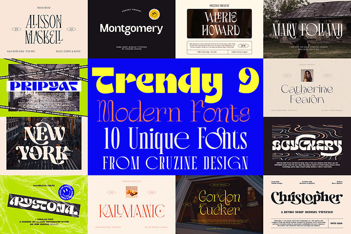 Trendy & Modern Fonts 9