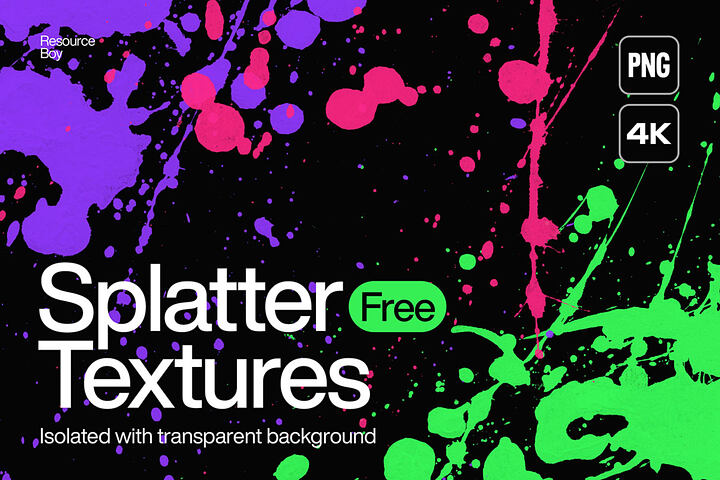 100 Free Splatter Textures