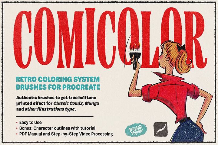 ComiColor • A Brush Kit for Procreate
