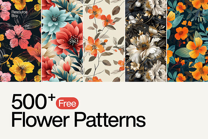 500 Free Flower Patterns