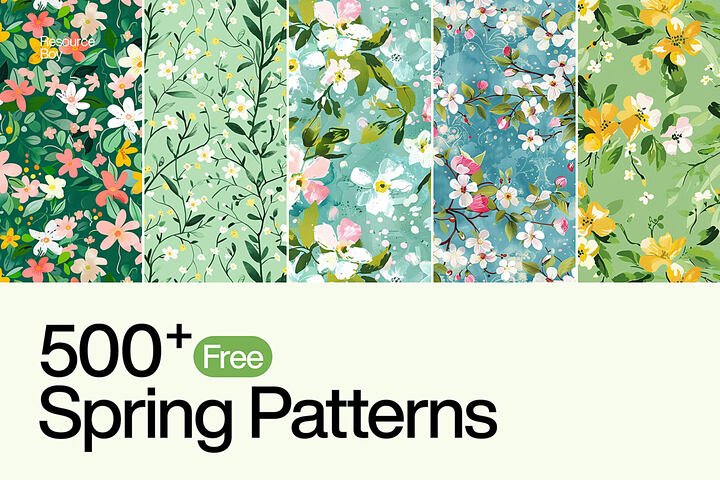 500 Free Spring Flower Patterns