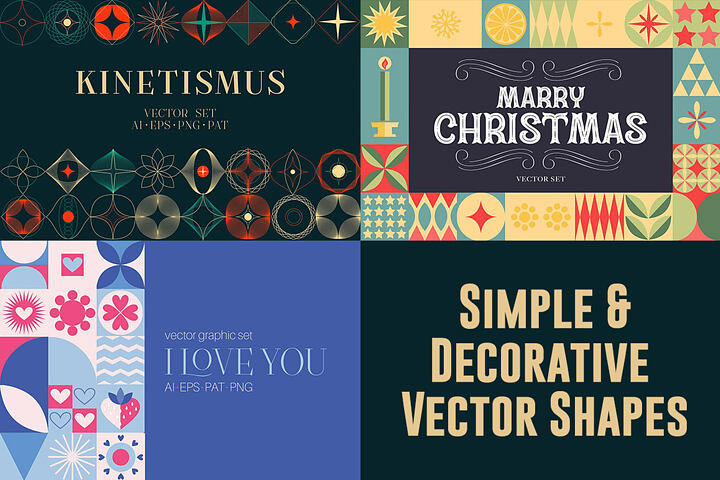 Simple & Decorative Vector Shapes