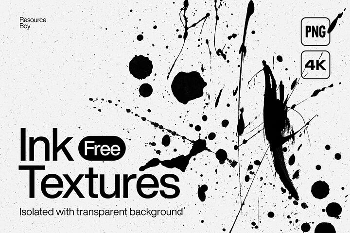 100 Free Abstract Ink Textures