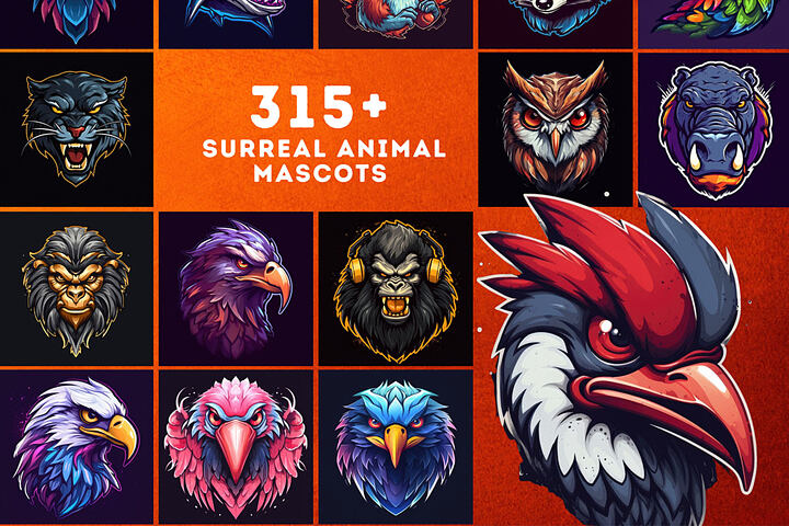 Animal Mascots – 315 Colorful Images