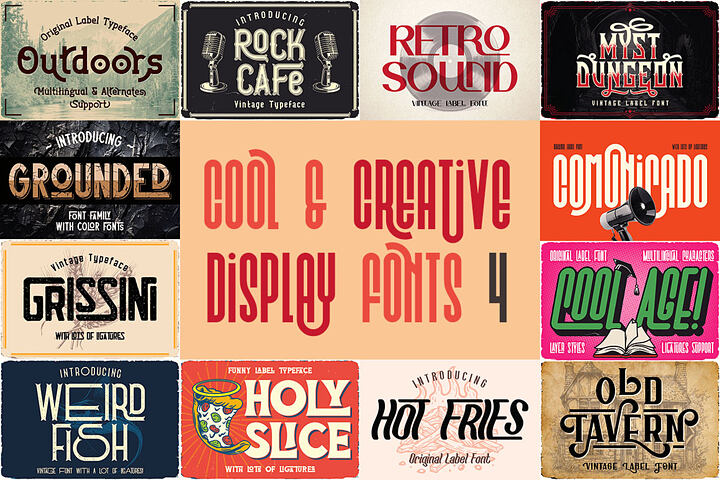 Cool & Creative Display Fonts 4